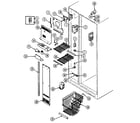 Jenn-Air JRSDE227W freezer compartment diagram