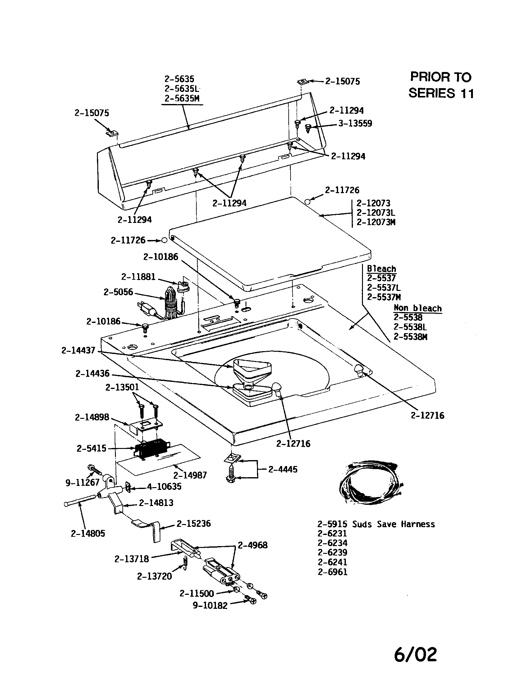 TOP, CONSOLE, AND LID SWITCH