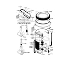 Maytag LA512S tub agitator, mounting stem diagram