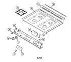 Magic Chef 6498XTW top assembly diagram