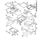 Maytag MSD2556AEB shelves & accessories diagram