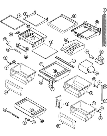 Shelves & accessories