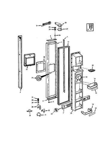 Freezer door
