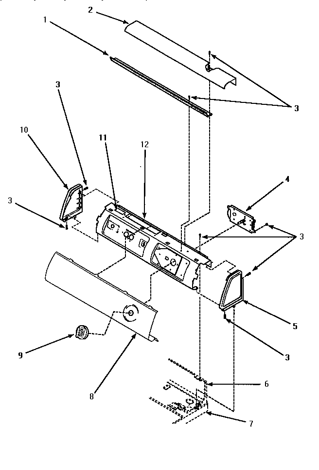 GRAPHIC PANEL, CONTROL HOOD & CONTROLS