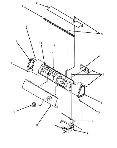 Graphic panel, control hood & controls
