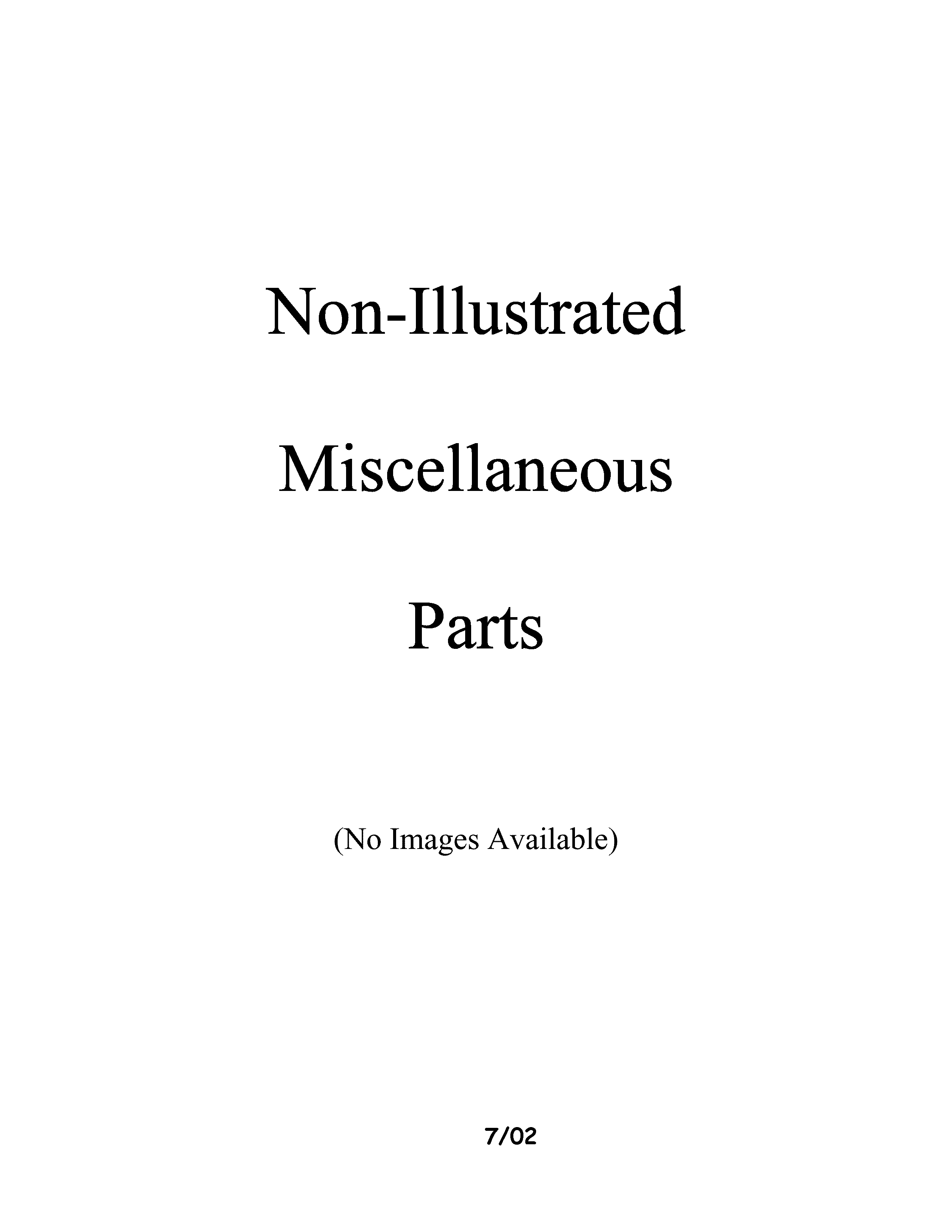 Miscellaeous information