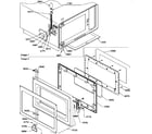 Amana FS11-P1302104M light/door diagram