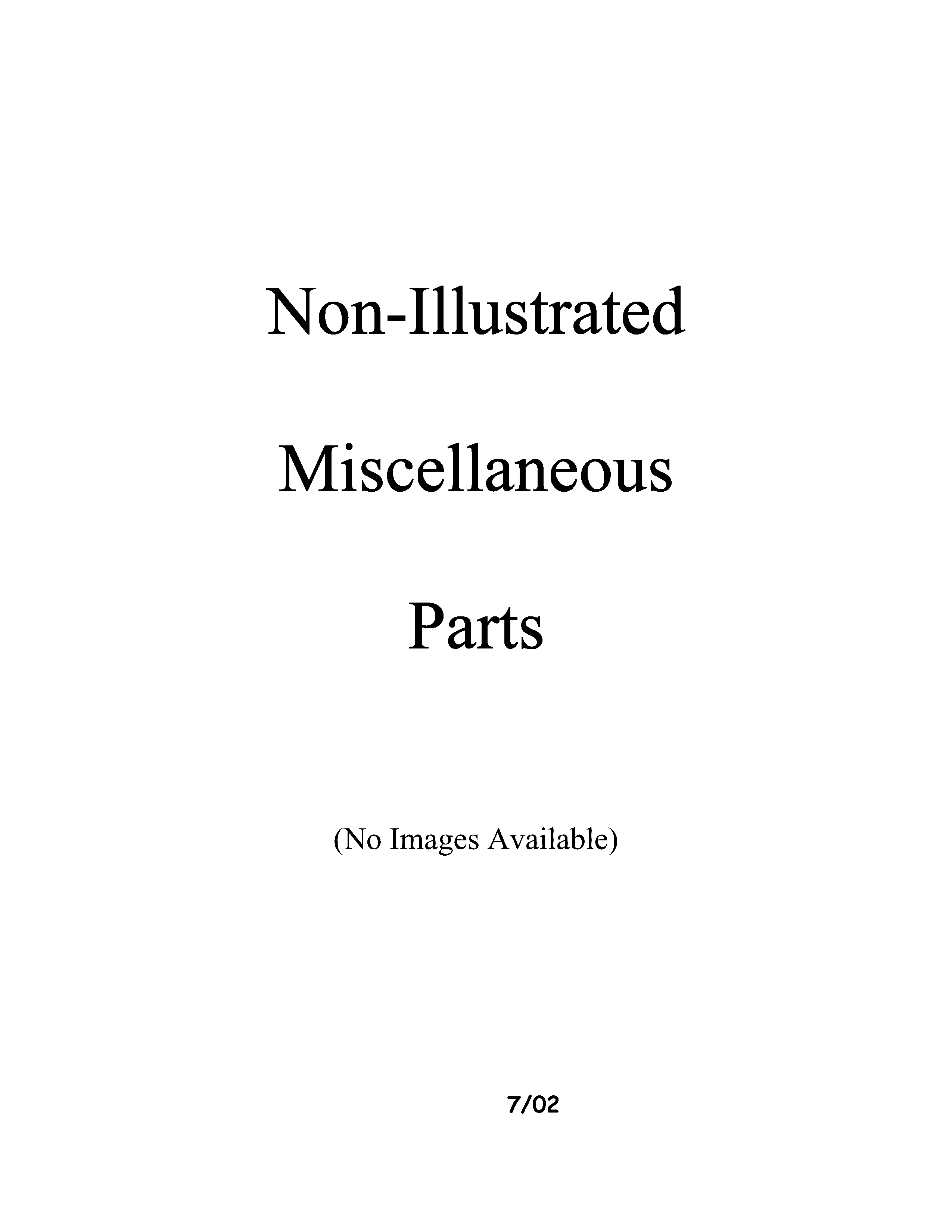 Miscellaeous information