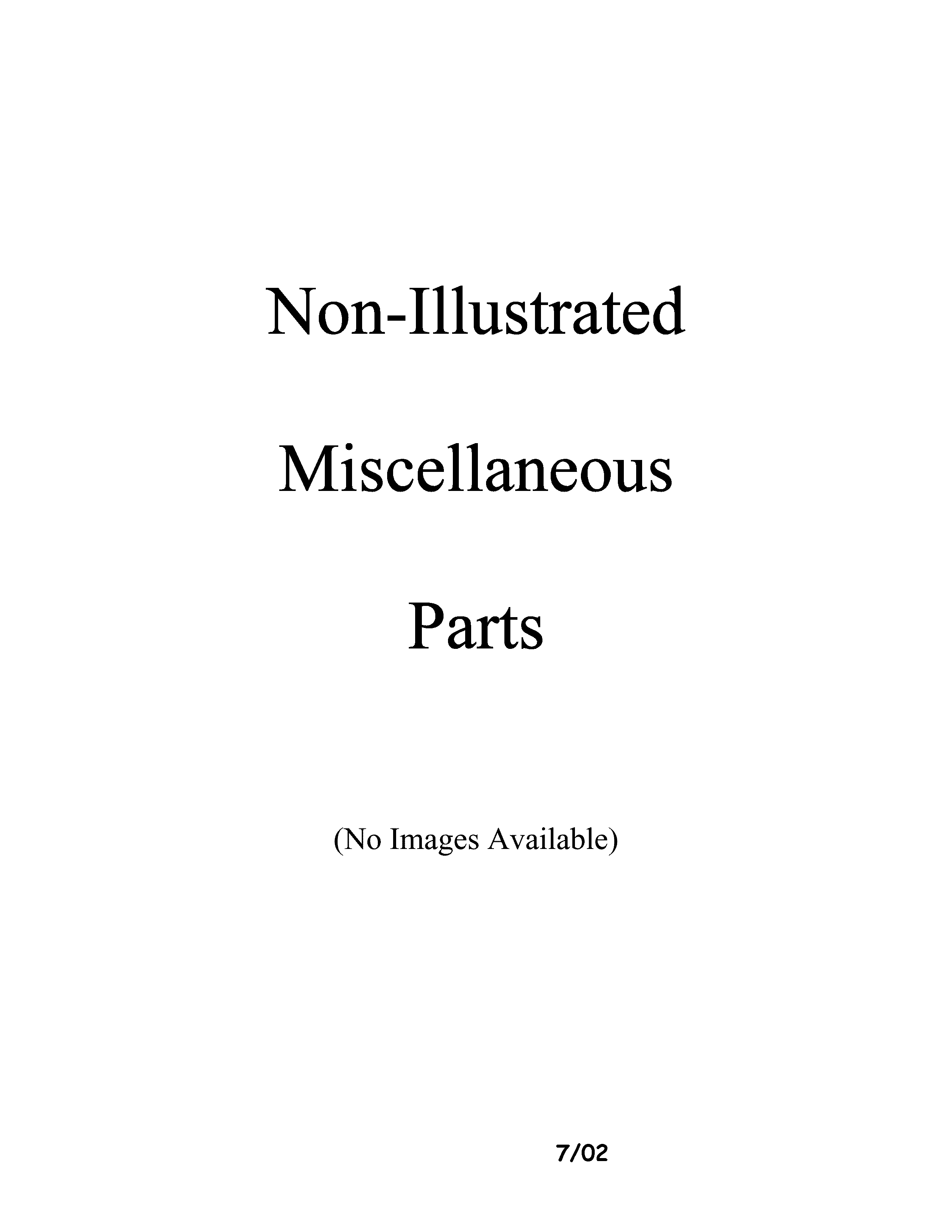 Miscellaeous information