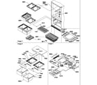 Amana BX21TW-P1196512WW shelving assemblies diagram