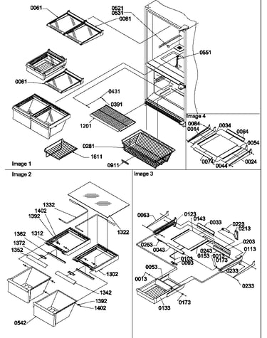 Shelving assemblies