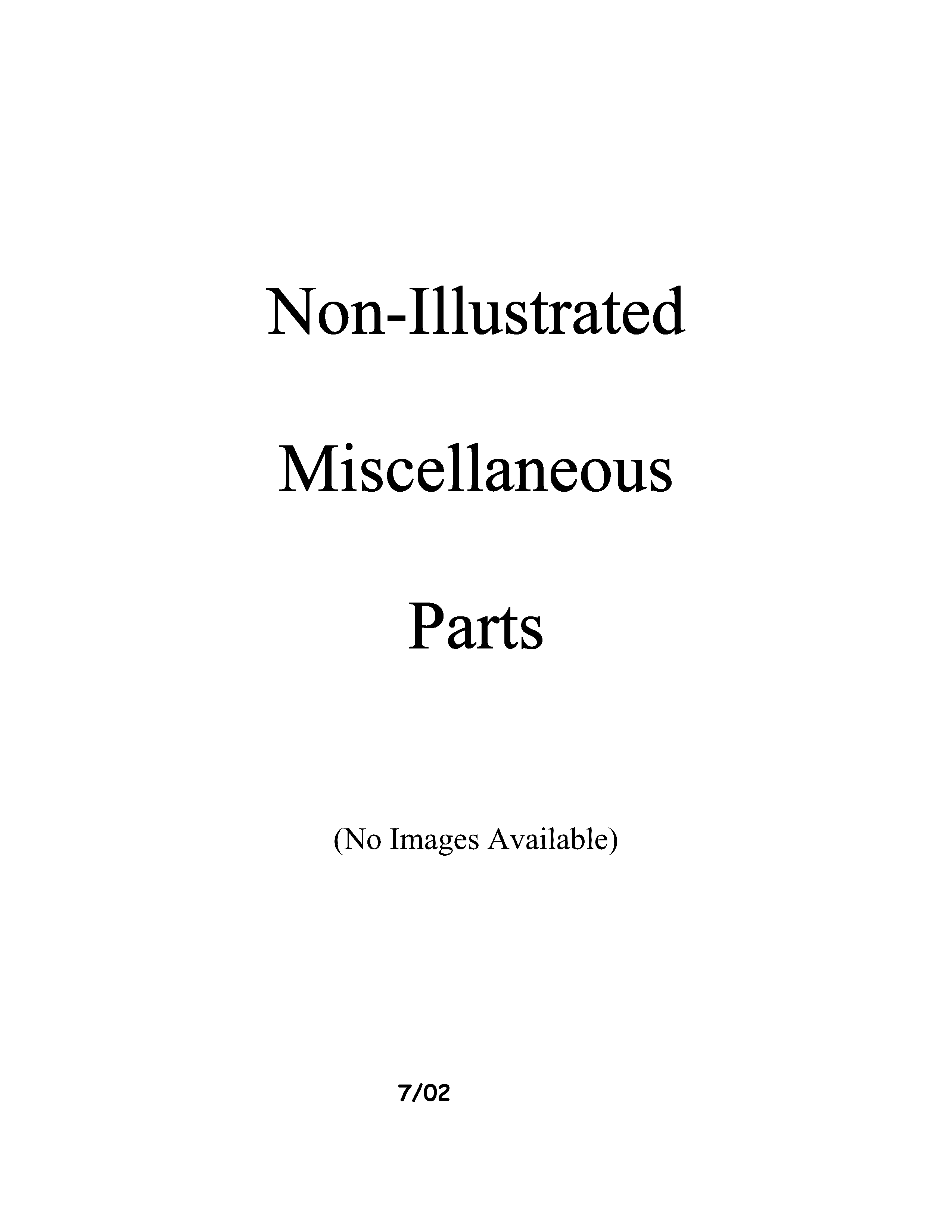 Miscellaeous information