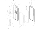 Amana ARS9167AW-PARS9167AW0 refrigerator/freezer panels & trim diagram