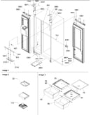 Refrigerator/freezer lights & hinges