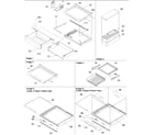 Amana ARS9167AW-PARS9167AW0 deli, shelves & crisper assy diagram
