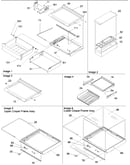 Deli, shelves & crisper assy
