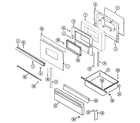 Magic Chef 3488XVW door/drawer diagram