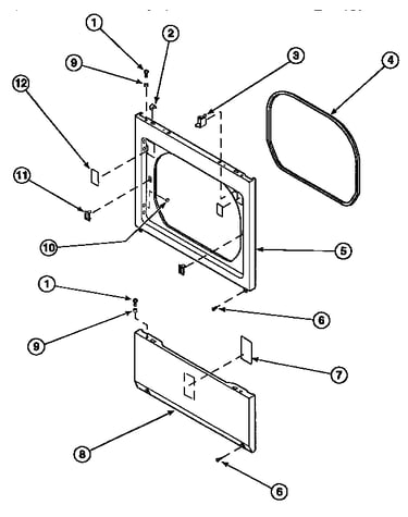 Lower access panel, front panel and seal