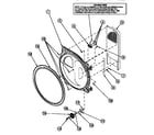 Amana LG8319W2-PLG8319W2 rear blkhd/seal/cylinder roller/term blk diagram