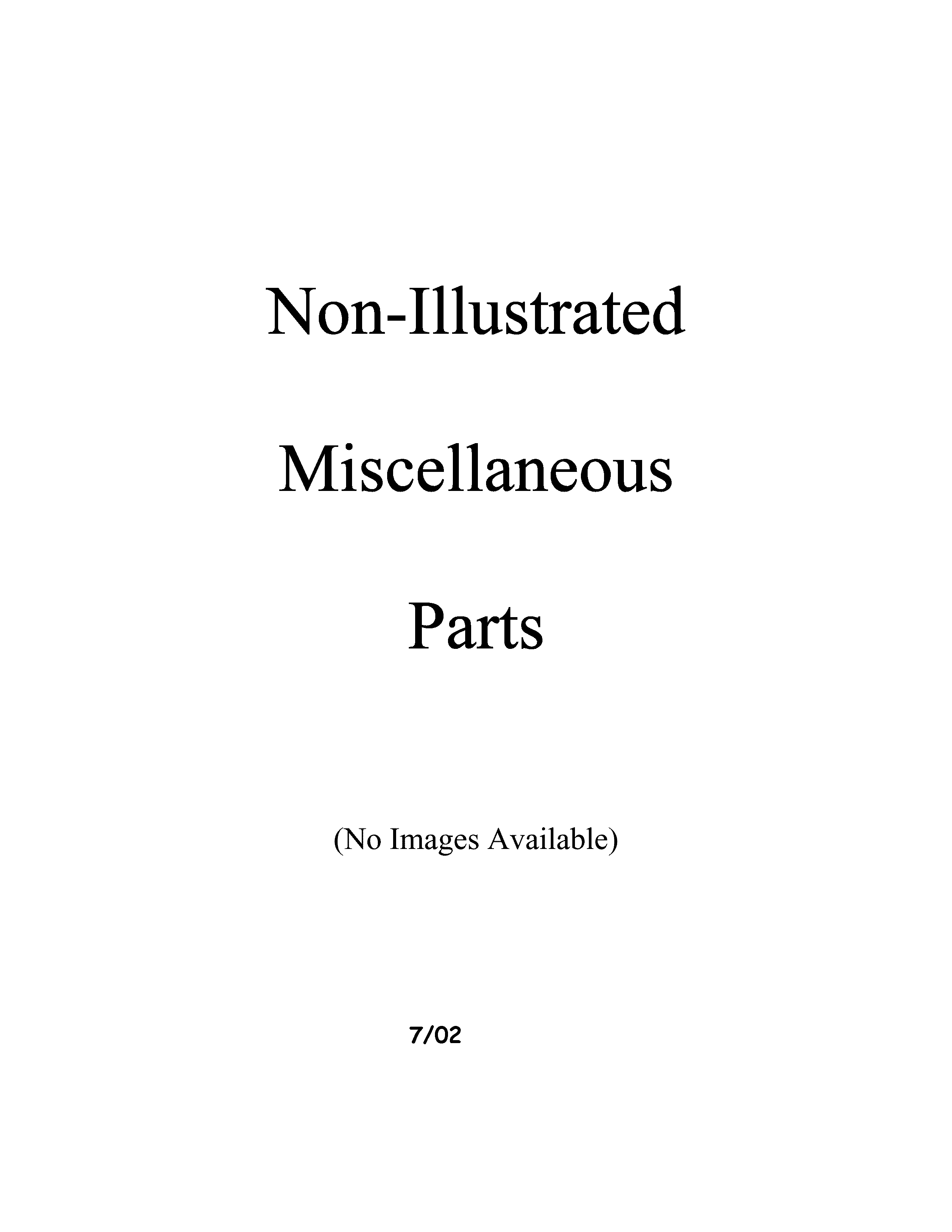 Miscellaeous information