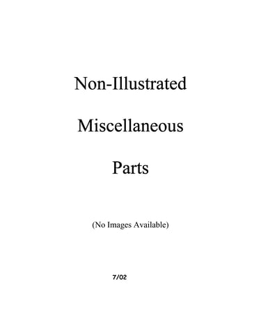 Miscellaeous information