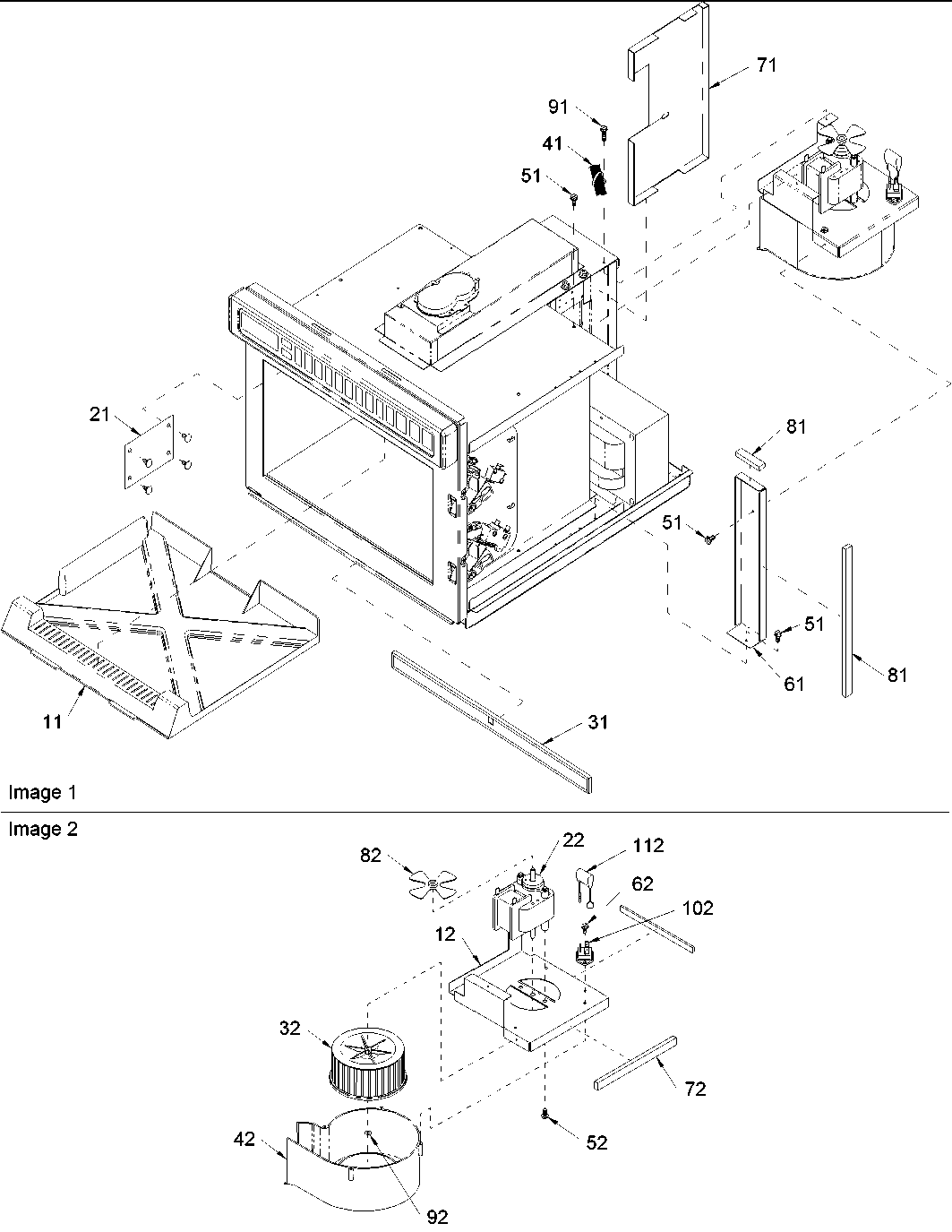 Splash shield & blower assy