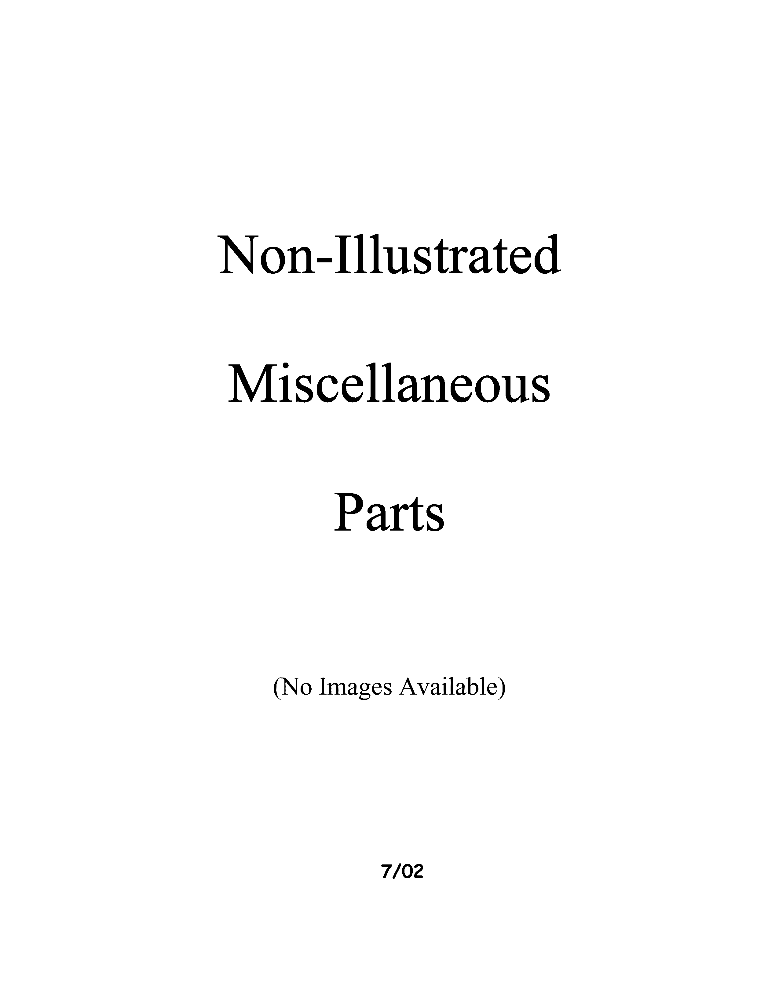Miscellaeous information