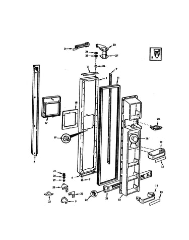 Freezer door