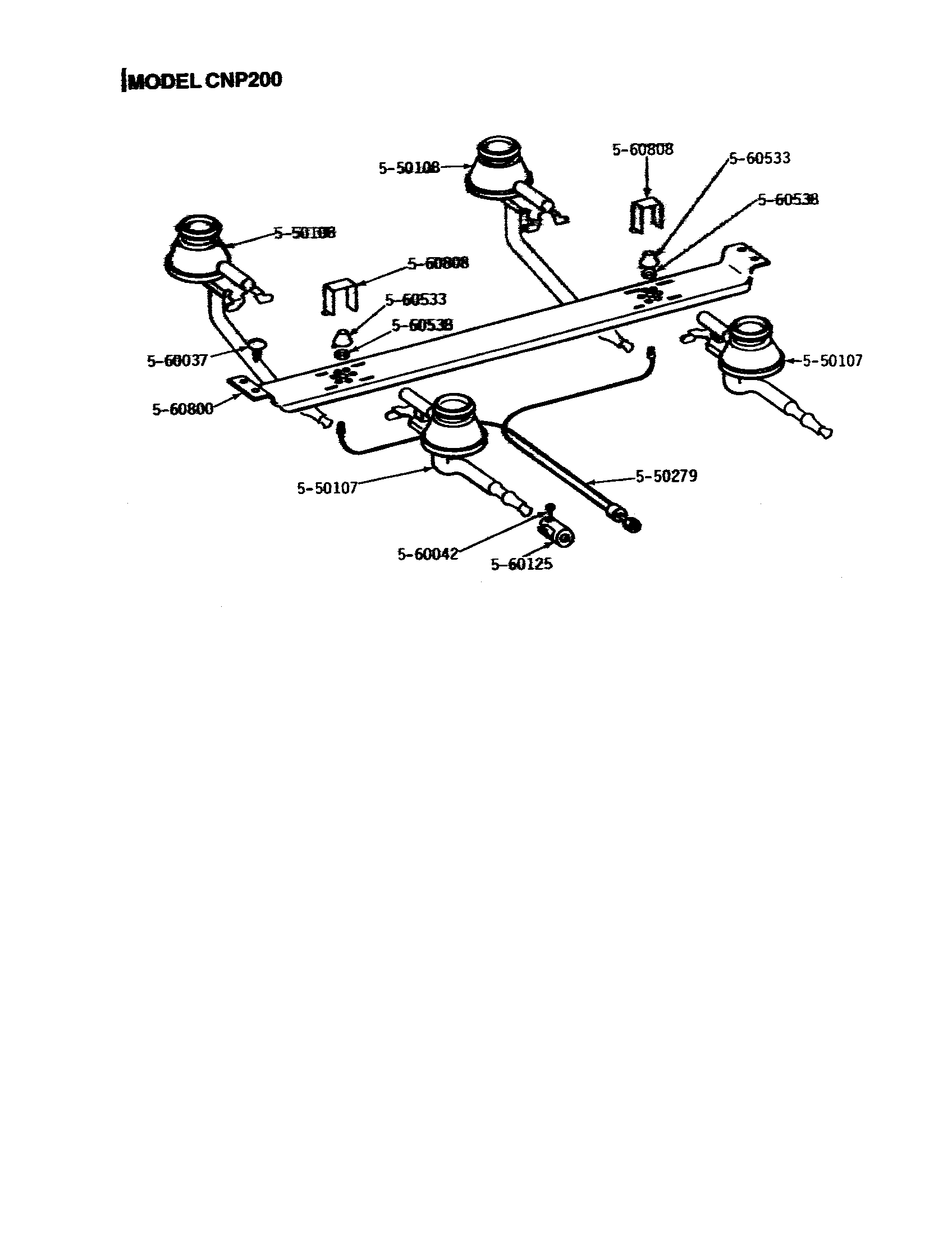 Top burner assembly