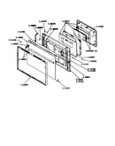 Oven door assembly