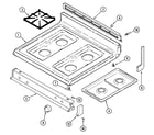 Maytag CRG9800AAE top assembly diagram