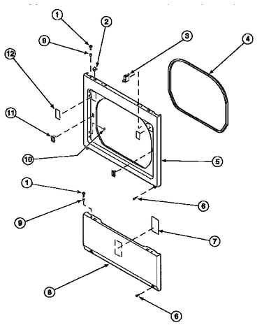 Lower access panel, front panel and seal