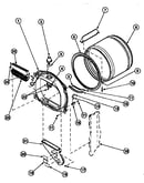 Fr blkhd, air duct, felt seal & cylinder