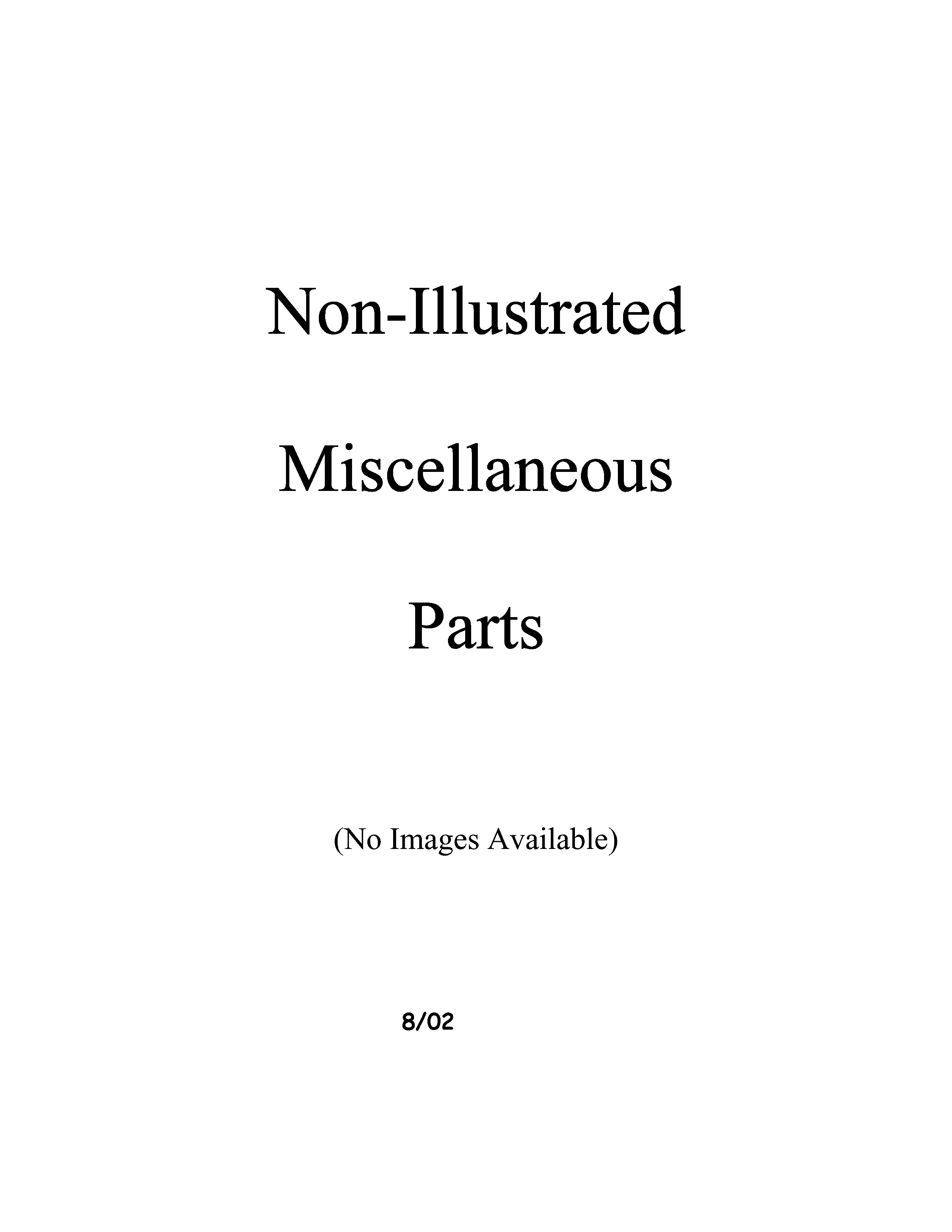 Miscellaeous information