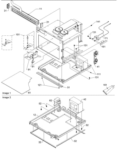 Control/antenna & basepan assembly