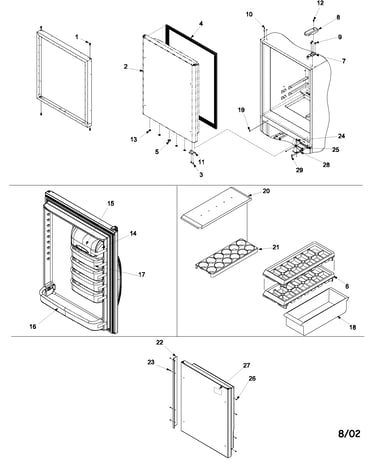 Refrigerator door