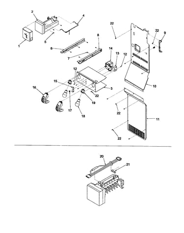 Auger motor/ice maker