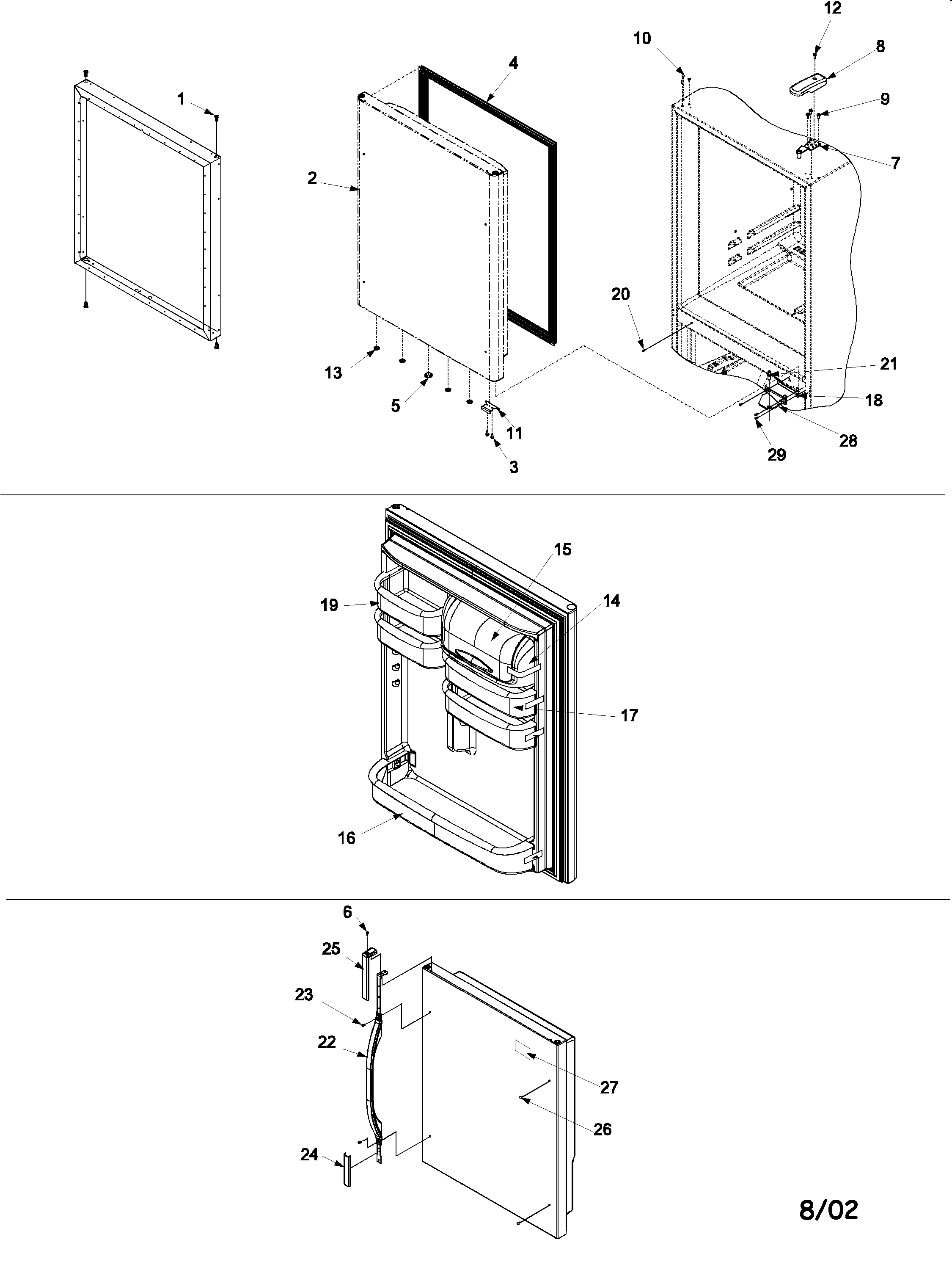 Refrigerator door