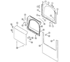 Maytag MDG6000AWQ door diagram