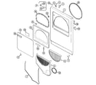 Crosley CDG8000W door diagram