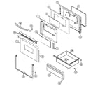 Amana DCF4205BK door/drawer diagram