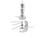 Amana LWM423L-P1176404WL agitator & drive bell diagram
