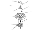 Amana LWM423L-P1176404WL transmission assy & balance ring diagram
