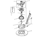 Amana LWM423L-P1176404WL brg hsg/brake/pulley & pivot dome diagram