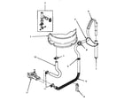 Amana LWM423L-P1176404WL drain hose & siphon break diagram