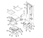 Maytag RSW24E0DAM shelves & accessories diagram