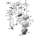 Maytag RSW24E0DAB freezer compartment diagram