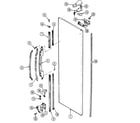 Maytag RSW24E0DAE fresh food outer door diagram