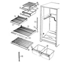 Norge NT177NW shelves & accessories diagram
