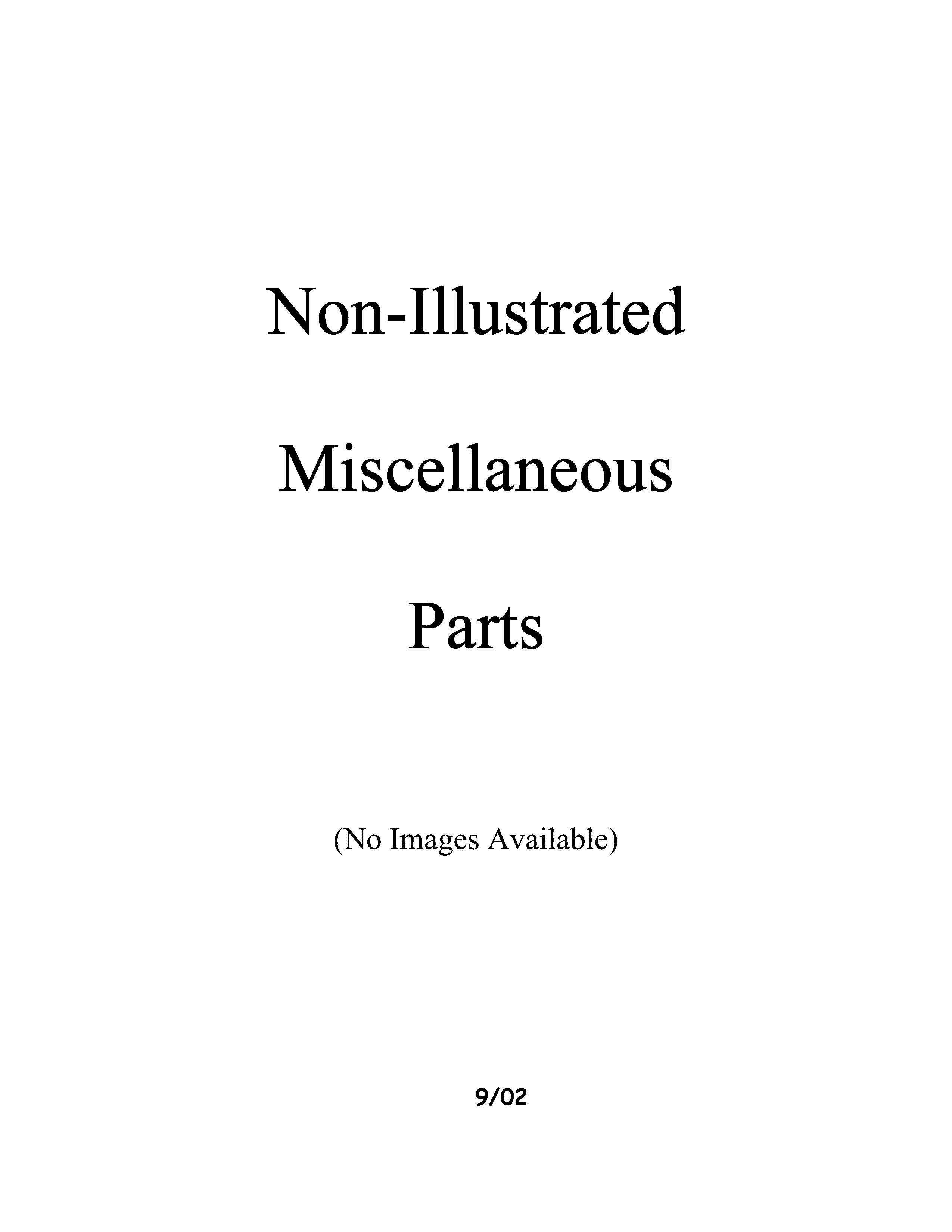 Miscellaeous information